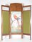 Art Nouveau Parrot Ara Painted Oak Screen/Divider, 1910s, Image 1