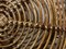 Mesa de centro italiana de ratán y bambú, años 60, Imagen 12