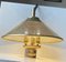 Vintage Nautical Ship S Pendant Lamp in Pierced Brass, 1970s, Image 3