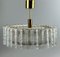 Ice Glass Ceiling Lamp from Doria Leuchten, Germany, 1970s 16