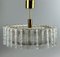 Ice Glass Ceiling Lamp from Doria Leuchten, Germany, 1970s, Image 16