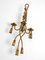 Large Mid-Century Italian Regency Gilt Iron Wall Candleholder from Li Puma Firenze, 1960s, Image 2