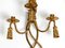 Large Mid-Century Italian Regency Gilt Iron Wall Candleholder from Li Puma Firenze, 1960s, Image 5