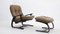 The Panter Reclining Armchair & Ottoman from Westnofa, 1970s, Set of 2 1