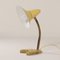 Yellow Desk Lamp with Brass Base from Josef Brumberg, 1960s, Image 2