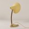 Lampe de Bureau Jaune avec Socle en Laiton de Josef Brumberg, 1960s 5