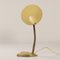 Gelbe Schreibtischlampe mit Messingfuß von Josef Brumberg, 1960er 7