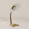 Yellow Desk Lamp with Brass Base from Josef Brumberg, 1960s 6