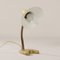 Yellow Desk Lamp with Brass Base from Josef Brumberg, 1960s, Image 6