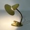 Gelbe Schreibtischlampe mit Messingfuß von Josef Brumberg, 1960er 3
