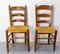French Straw and Elm Chairs, Late 19th Century, Set of 8 5