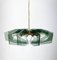 Suspension Mid-Century en Verre dans le style Fontana Arte, 1960s 4