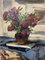 Nicola Sponza, Flores, Pintura al óleo sobre lienzo, siglo XX, Enmarcado, Imagen 2