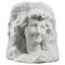 19th Century Bust of Young Woman in Carrara Marble, 1890s 1