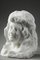 19th Century Bust of Young Woman in Carrara Marble, 1890s, Image 8