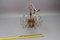 Italian Clear Murano Glass and Chromed Brass Three-Light Waterfall Chandelier, 1970s, Image 17