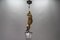 Pendant Light with Hand Carved Mountain Climber Sculpture and Lantern, 1930s 8