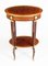 19th Century French Walnut Parquetry Oval Occasional Side Table 1