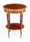 19th Century French Walnut Parquetry Oval Occasional Side Table, Image 1