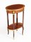 19th Century French Walnut Parquetry Oval Occasional Side Table, Image 13