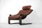 Vintage Swedish Leather Kroken Chair by Ake Fribyter for Nelo 1