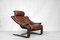 Vintage Swedish Leather Kroken Chair by Ake Fribyter for Nelo 5
