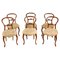 19th Century Victorian Walnut Cabriole Dining Chairs, Set of 6 1