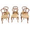 19th Century Victorian Walnut Cabriole Dining Chairs, Set of 6, Image 1