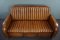 Vintage Art Deco Leather Sofa 6