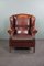 Fauteuil en Cuir Marron Chaud 1