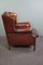 Fauteuil en Cuir Marron Chaud 3