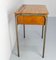 Mid 20th Century Student Oak & Iron Writing Table Slant Top Desk, France, 1950s 4