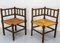 French Turned & Straw Beech Chairs, 1940s, Set of 2, Image 2