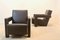Chocolate Brown Leather Utrecht Lounge Chairs by Gerrit Rietveld for Cassina, 1980s, Set of 2 16