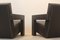 Set of Chocolate Brown Leather Utrecht Lounge Chairs by Gerrit Rietveld for Cassina, 1980s 14
