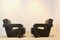Set of Chocolate Brown Leather Utrecht Lounge Chairs by Gerrit Rietveld for Cassina, 1980s 13