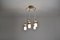 4-Light Glass Pendant Lamp from Stilnovo, 1950s, Image 3