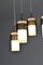 4-Light Glass Pendant Lamp from Stilnovo, 1950s 4