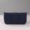 Dark Blue Togo Sofa Set by Michel Ducaroy for Ligne Roset, 2000s, Set of 5 9