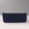 Dark Blue Togo Sofa Set by Michel Ducaroy for Ligne Roset, 2000s, Set of 5 4