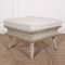 French Painted Upholstered Stool, 1890s 1