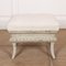 French Painted Upholstered Stool, 1890s 3