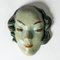 Masque en Faïence par Allan Ebeling, 1930s 1