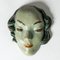 Steingut Maske von Allan Ebeling, 1930er 1