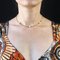 Modern Cultured Pearls Convict Mesh 18 Karat Yellow Gold Choker Necklace, Image 2