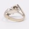 Vintage 18k White Gold Diamond Ring, 1960s, Image 5