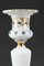 Weißer Charles X Kerzenständer aus Opalglas, Frühes 19. Jh. 3