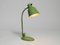 Lámpara de mesa modelo Matador industrial en verde de Christian Dell para Bünte & Remmler, años 30, Imagen 4