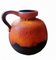 Fat Lava German Jug with Colored and Glazed Ceramic Handle, 1968 1