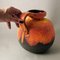 Fat Lava German Jug with Colored and Glazed Ceramic Handle, 1968, Image 14